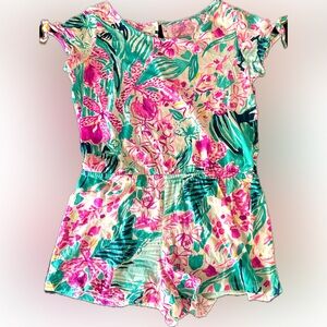 Lilly Pulitzer Girls Camryn Romper size XL